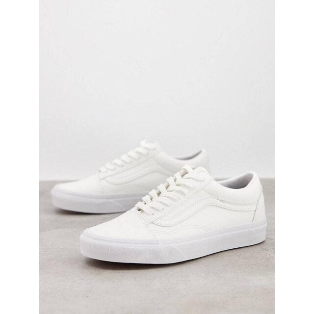 

Белые кроссовки Vans Old Skool Classic Tumble из искусственной кожи