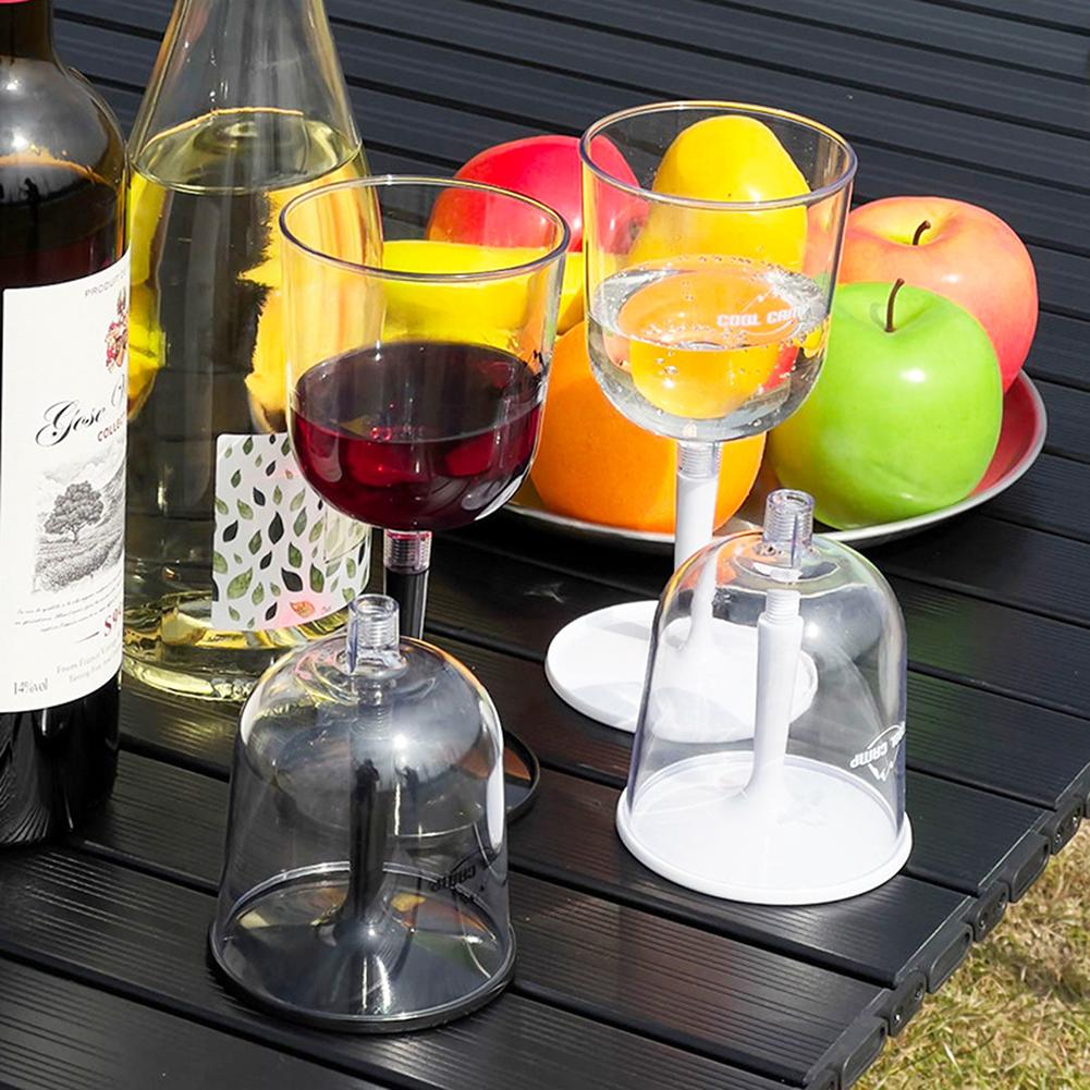 Harz Reise- Weingläser Tragbar Abnehmbar Cocktailbecher Leicht Fallfest Bruchsicher Wiederverwendbar für Camping Outdoor