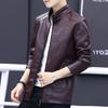 Spring and Autumn Leather Jacket Men's Trend Locomotive Leather Jacket Men's Leather Jacket Spring and Autumn