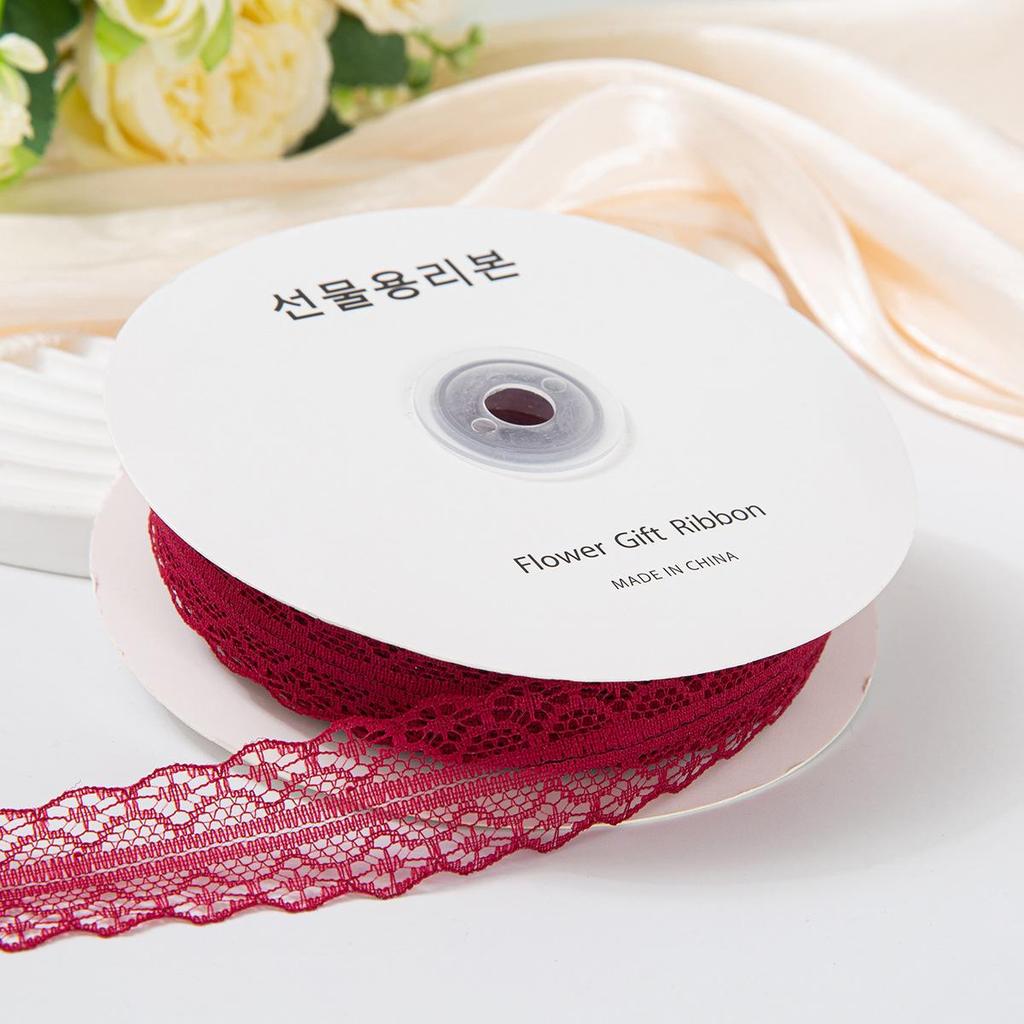 50-Yard Lace Ribbon with Rose and Butterfly Design for Cake Decoration and DIY Arts