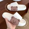 Frauen Männer Sommer Hausschuhe Sandalen Strand Slides Flip-Flops Cartoon Bär Dicken Sohlen Jungen Mädchen Unisex Badezimmer Schuhe