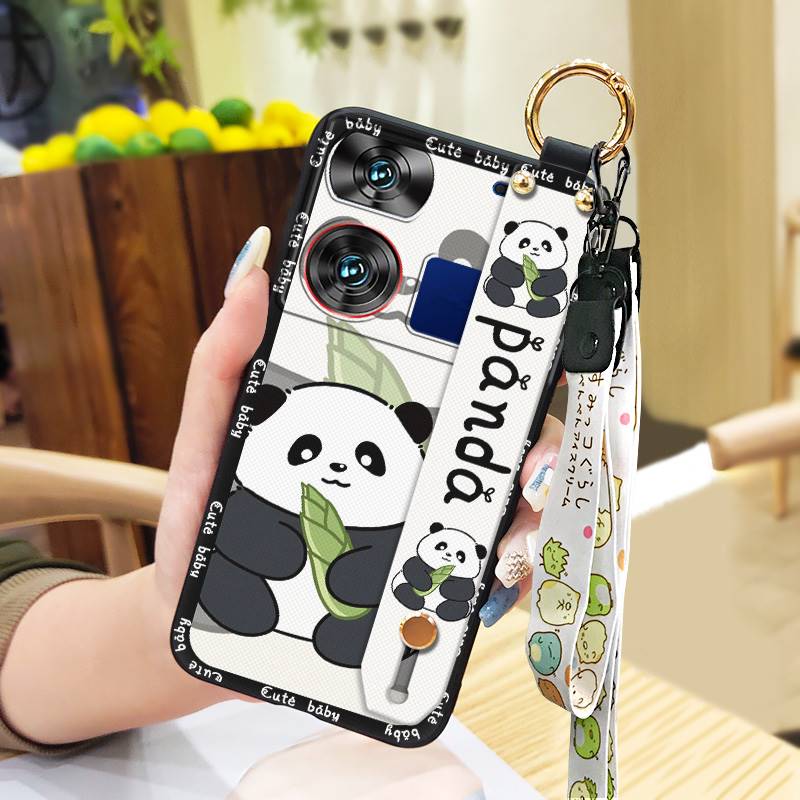 Dirt-resistant Back Cover Phone Case For ZTE Nubia Z60 Ultra Soft Case Shockproof Protective Anti-dust Cute Lanyard Ring
