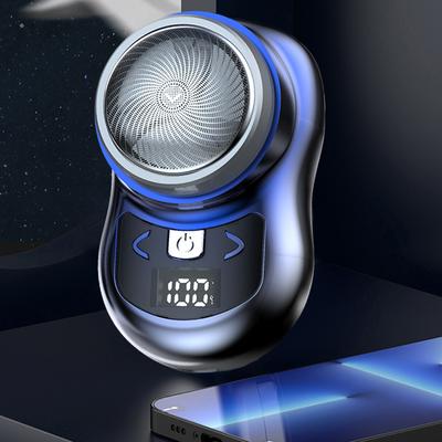 Mini Electric Shaver Portable Household Shaving Machine 180mAh USB Rechargeable Digital Power Display Removing Chest Body Hair