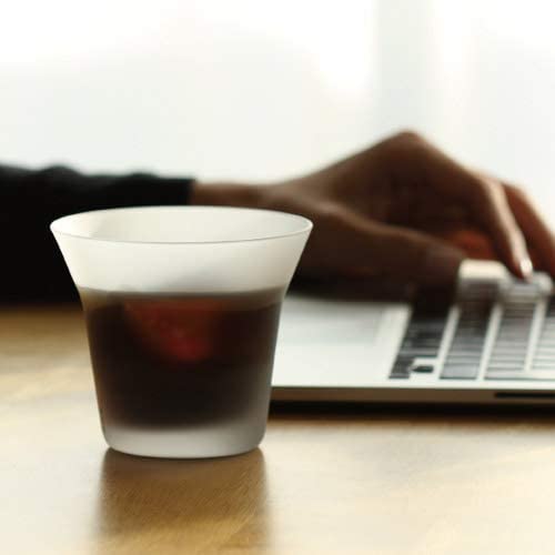 Wired Beans Eternal Rock Tumbler, Rocks Glass, Highball Glass, 370ml, Domestic Cedar Box (Frosted)