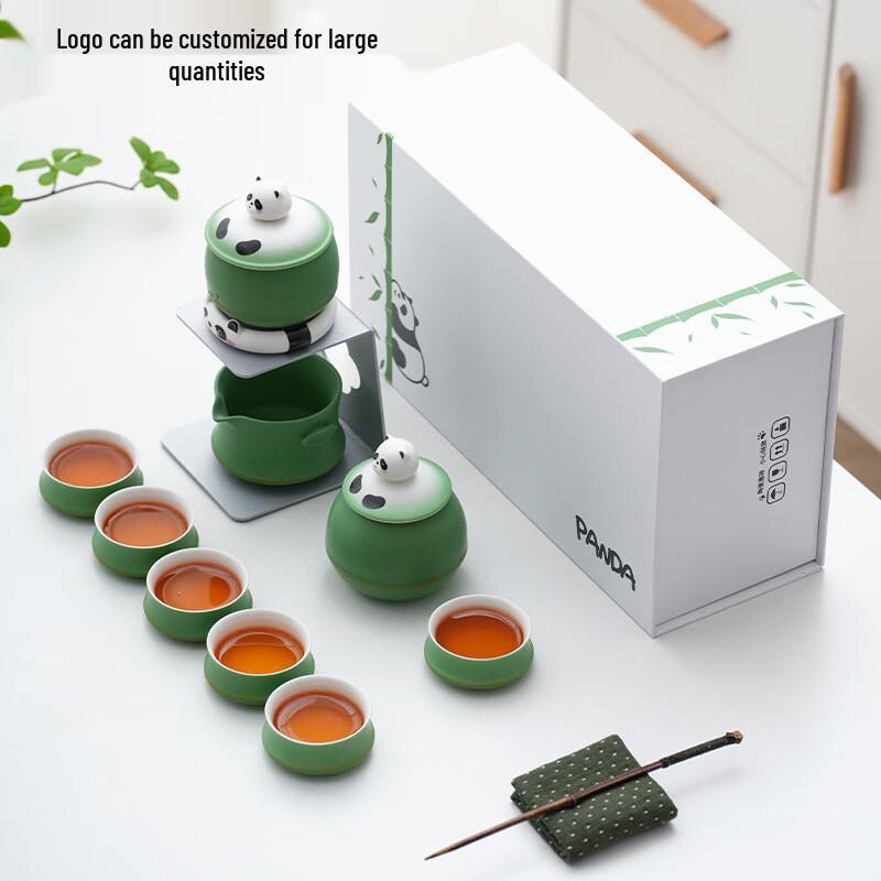 DH Культурный Панда Автоматический Керамический Набор для Чая Кунг-фу