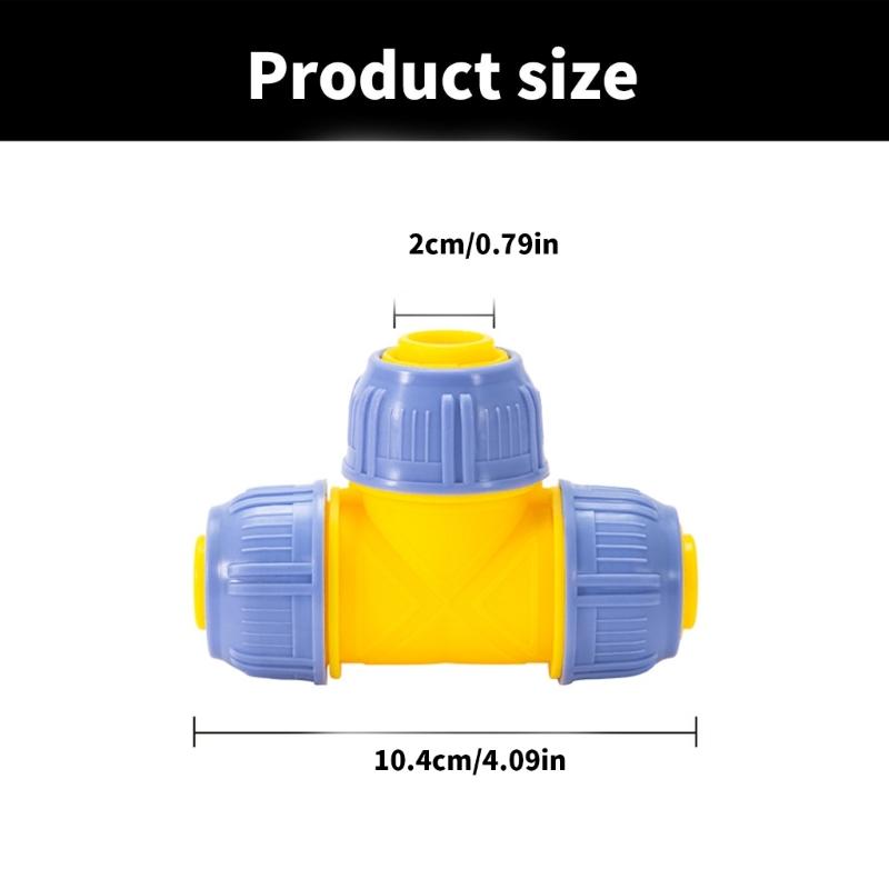 Garden Tap Water Hose Pipe Connector Quick Connects Adapter Fitting Accessories Easy Installation 20mm Pipe Joint