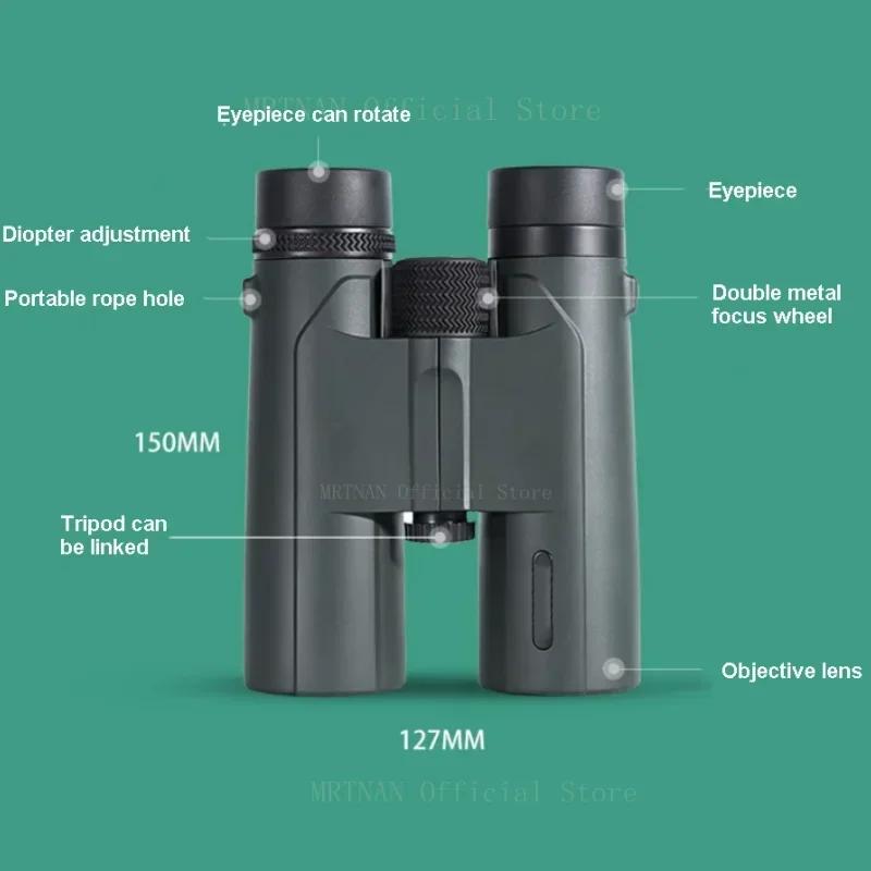 Powerful Telescope 10X42 Professional Binoculars Low Light Night Vision Long Range Magnification Hunting Camping Equipment