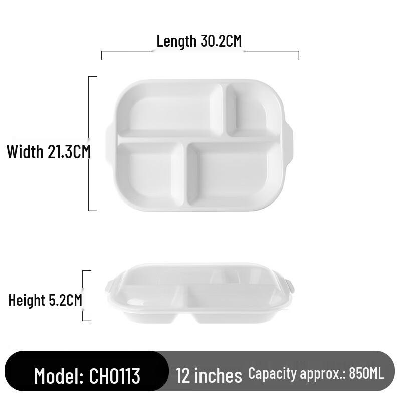 Qianxing Melamine 4-Compartment Lunch Box