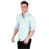 DeepSEA Men's Snap Button Pocket Double Flap Denim Shirt 2300410