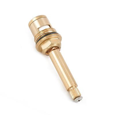 Válvula de Grifo de Agua Caliente 1/2 pulgada Cuerpo de Cobre 75mm Núcleo de Válvula de Bronce Conector de Inserción Vástago Largo Reemplazo Ducha Baño