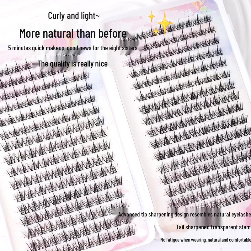 Lazy Trilogy Sunflower False Eyelashes: Pure Wild Fox Series, Little Devil & Small Flame Lower Lashes.