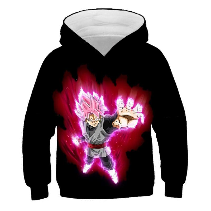 2025 Barn Japansk Anime Super Dragon Ball Pullover Super Goku 3D-trykk Gutt Streetwear Mote Genser Casual Dragon Ball Kul Hettegenser