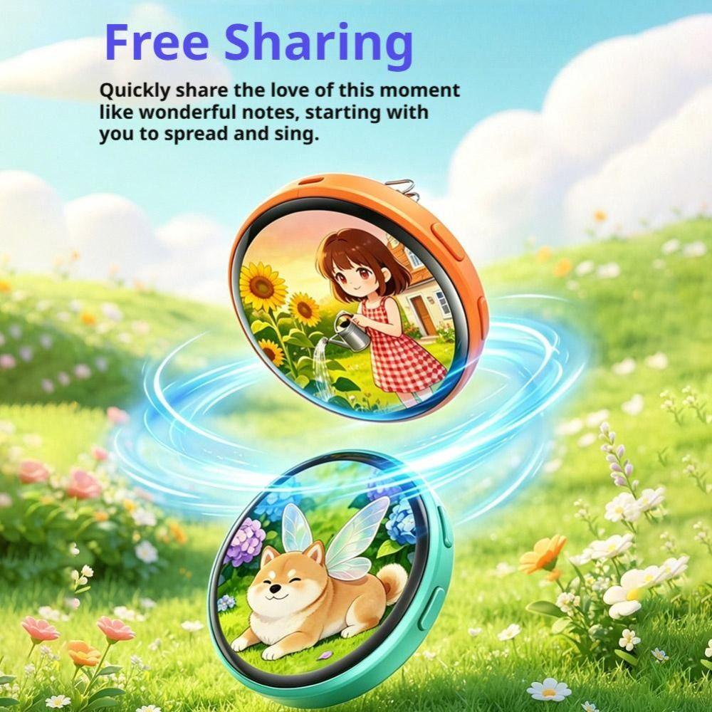 1.5 Inch Dynamic Electronic Badge Touch Screen Digital Display Badge  Game Peripherals