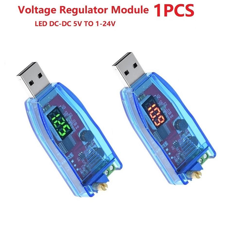 1PC DC-DC 5V to 1-24V USB Step Up Down Power Supply Module Boost Converter
