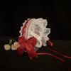 Ribbon Bow Cosplay Headpiece Lace Trim Anime Headband Lovely Lace Headband  For Maid Costume