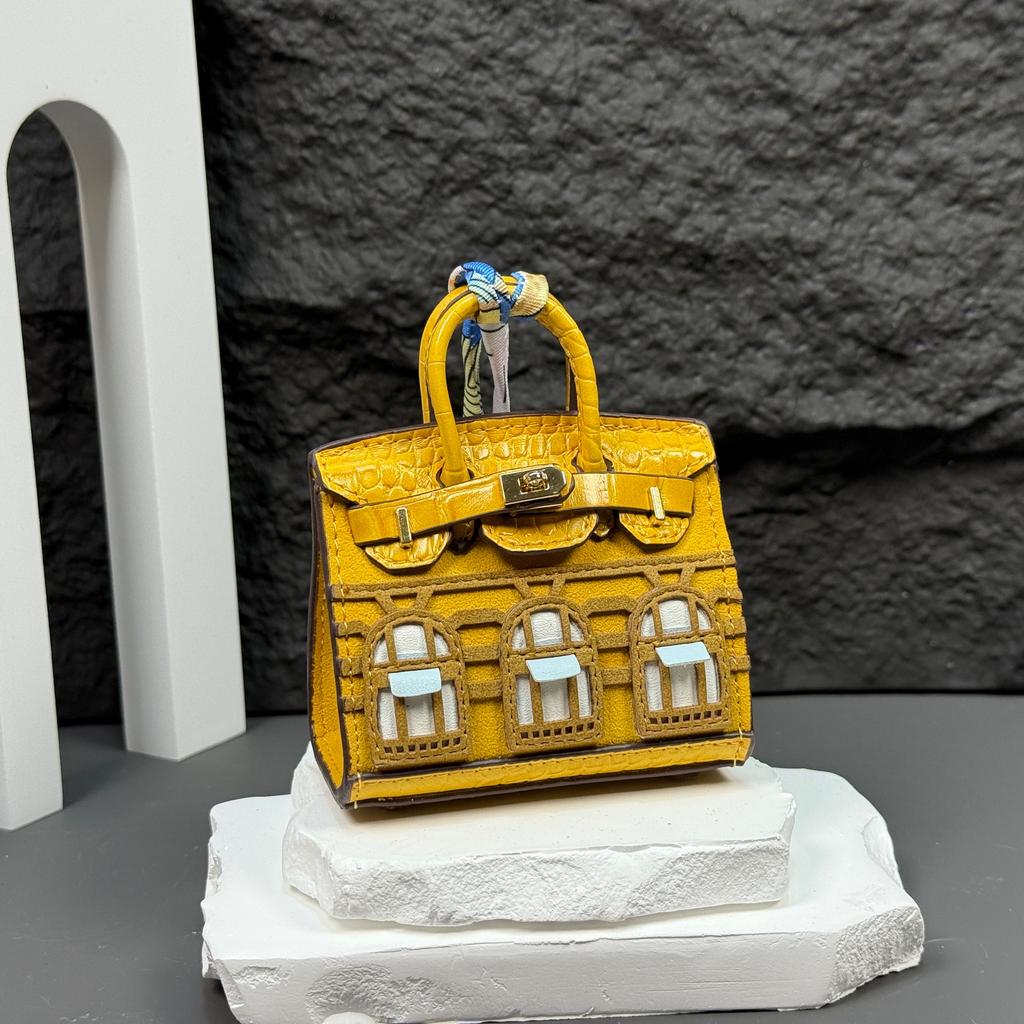 Neuer modischer Mini-Kleinhäuser-Taschenanhänger kleine Tasche süßer Taschenanhänger Mund roter Umschlag Kopfhörertasche Autoschlüsselanhänger