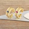Nidin New Fashion Multi-Layered Finger Open Adjustable Ring Dazzling Zircon Stone Daily Wear Statement Party Wedding Jewelry