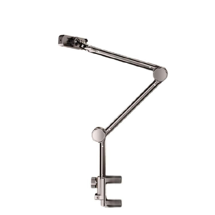 

Multiple Angle Adjustable Stand for Tablets and Phones Swivels Ball Head Desktop Clamp Mount Secure Fixation