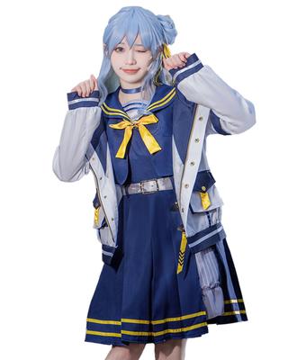 Hololive Hoshimachi Suisei Cosplay Halloween VTuber Sailor Uniform [milky Time] (Navy)