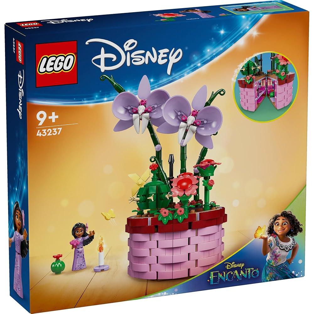 LEGO Disney Isabella Flower Pot Toy Building Set for Kids Age 9-11, Creative Play, Gift Idea