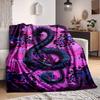 1pc Music Dragon Blanket, Lightweight Flannel Throw Blanket for Sofa, Bed, Travel, Camping, Living Room, Office, Couch, Chair, and Bed