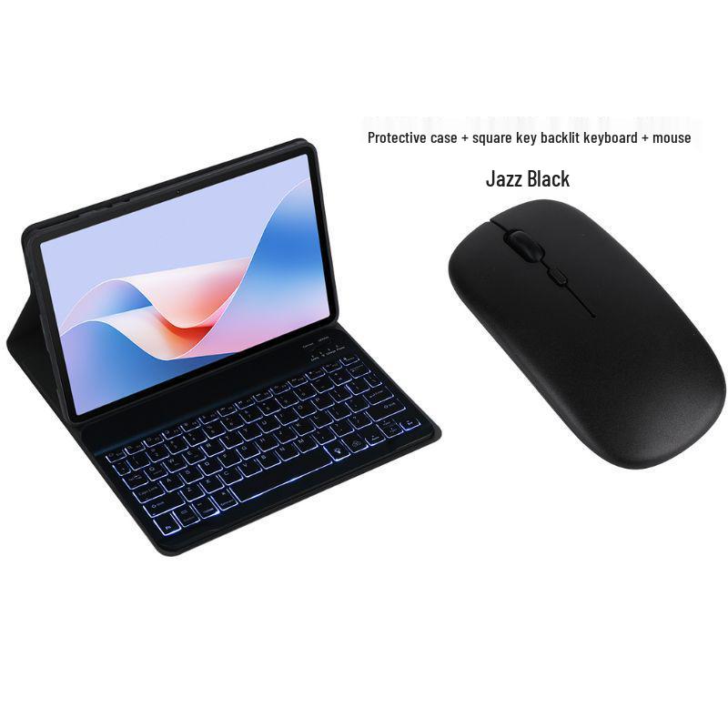 Baixuelang G6 Tablet Learning Machine with Bluetooth Keyboard, Drop-Proof Silicone Case, and Full Coverage Protection
