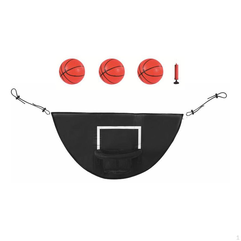 Basketball Hoop for Trampoline Rack Sturdy Dunking Sports Toys Breakaway Rim