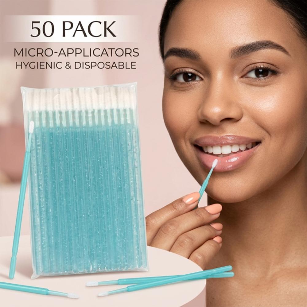 50pcs Lip Brush Makeup Brushes Cleaning Brushes Extension Mascara Applicator Lipstick Wand Cosmetic Professional Supplies Tool