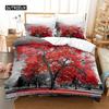 Coconut Tree, Mangrovel Bed Ensemble Comforter Cover Package 3d Bedding Digital Printing Bed Linen Queen Size Size Bed Package  Fashion Design