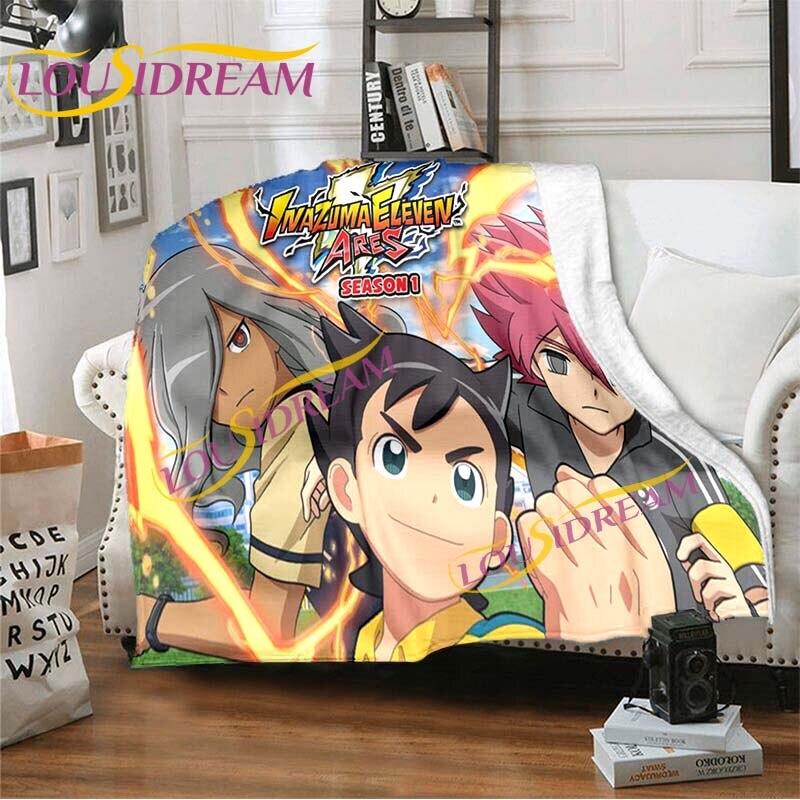 Anime deky Inazuma Eleven Deka Měkká kreslená deka Flanel Throw Deka Postel Pohovka Deka Deka Potah křesla Deka Home Decor