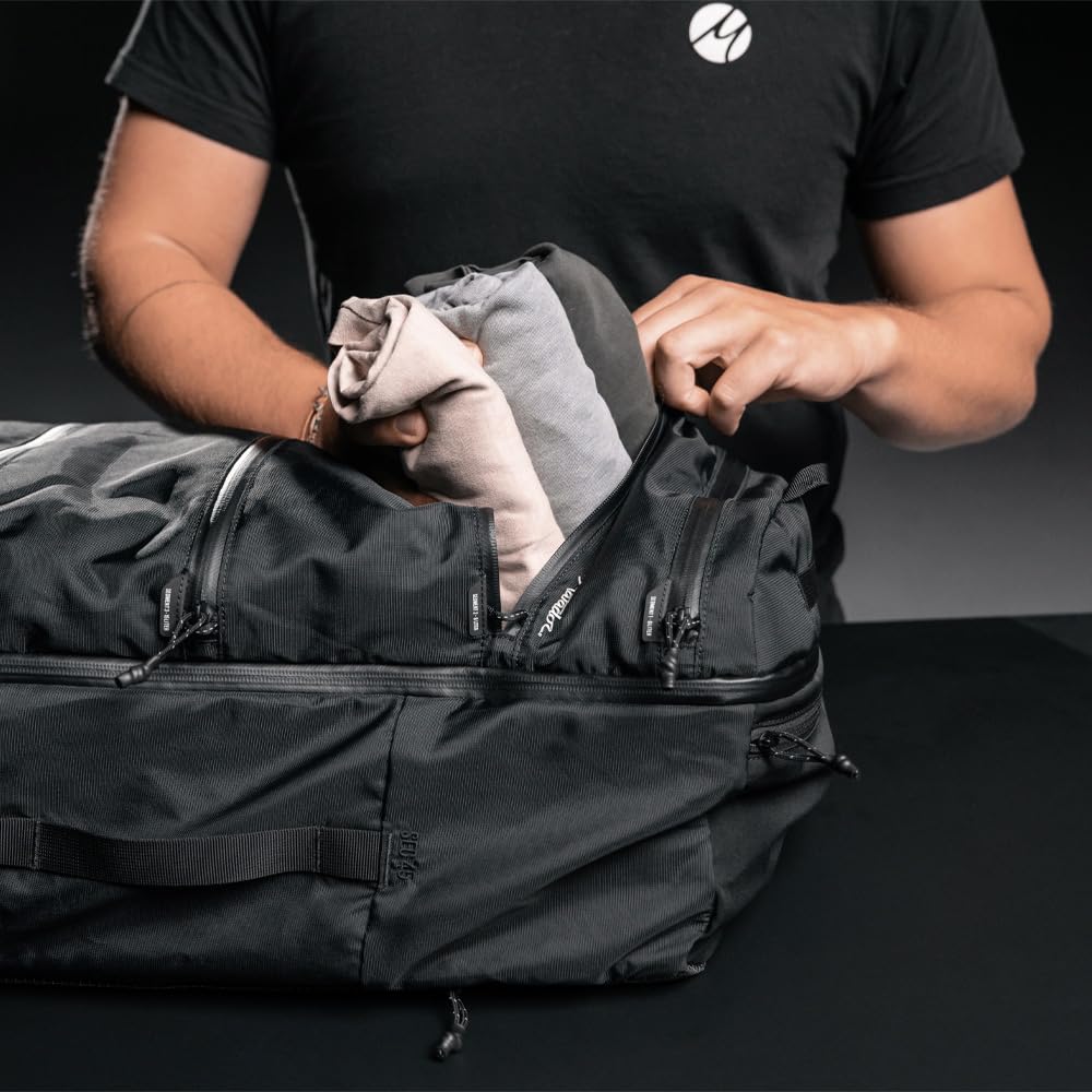 Matador SEG45 45L Travel Bag with Packing Convertible to Travel Duffel Bag with Backpack for and Hiking - Built-in Cubes; Anti-Theft Zipper; Carry-On