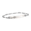 SEWNSWEN SILVER TAG CHAIN BRACELET