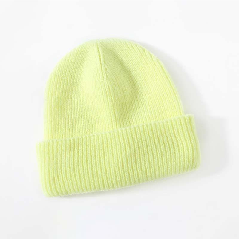 Winter New Style High-end Imitation Cashmere Warm Thickened Knitted Hat Fashionable Versatile Adult Hat