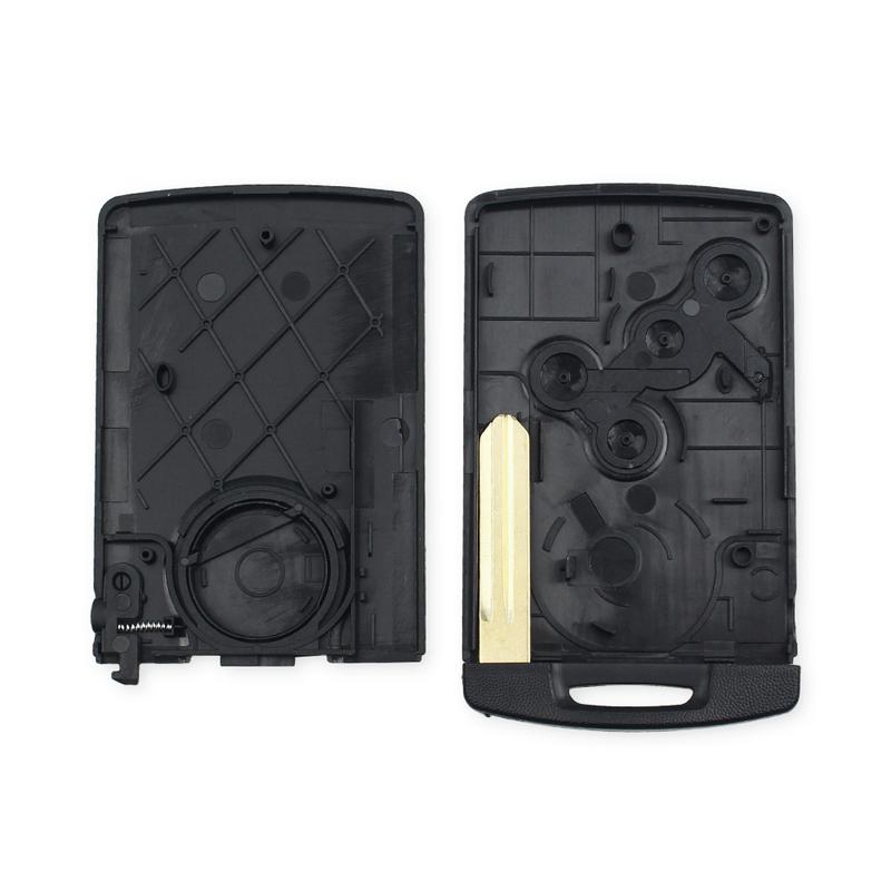 KEYYOU 4 Buttons Remote Smart Card Key Shell For Renault Laguna Koleos Megane Fob Original KeyCase WIth ert Small Key Blade