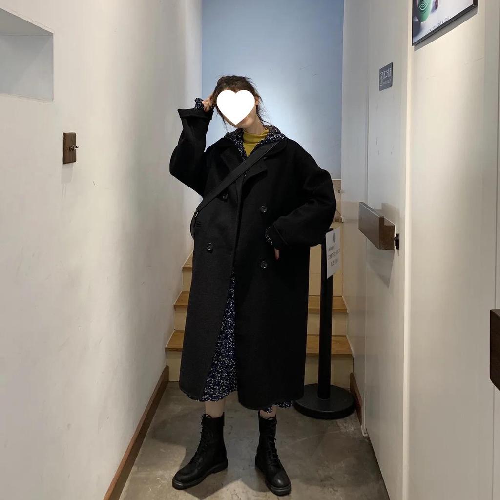 Women's 2025 Korean Woolen Mid-Length Coat - Autumn/Winter Versatile Style