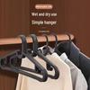 Influencer-Style Non-Slip Black & White Clothes Hanger for Dorms & Balconies