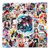 Demon Slayer Japanese Anime Graffiti Stickers: 50-Piece Set for DIY Skateboards & Luggage