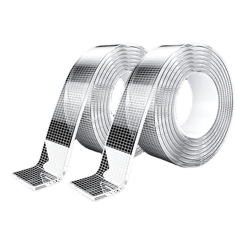 Nano Traceless Double-Sided Tape: Removable, Washable, Reusable, Strong Adhesive, Transparent Acrylic.