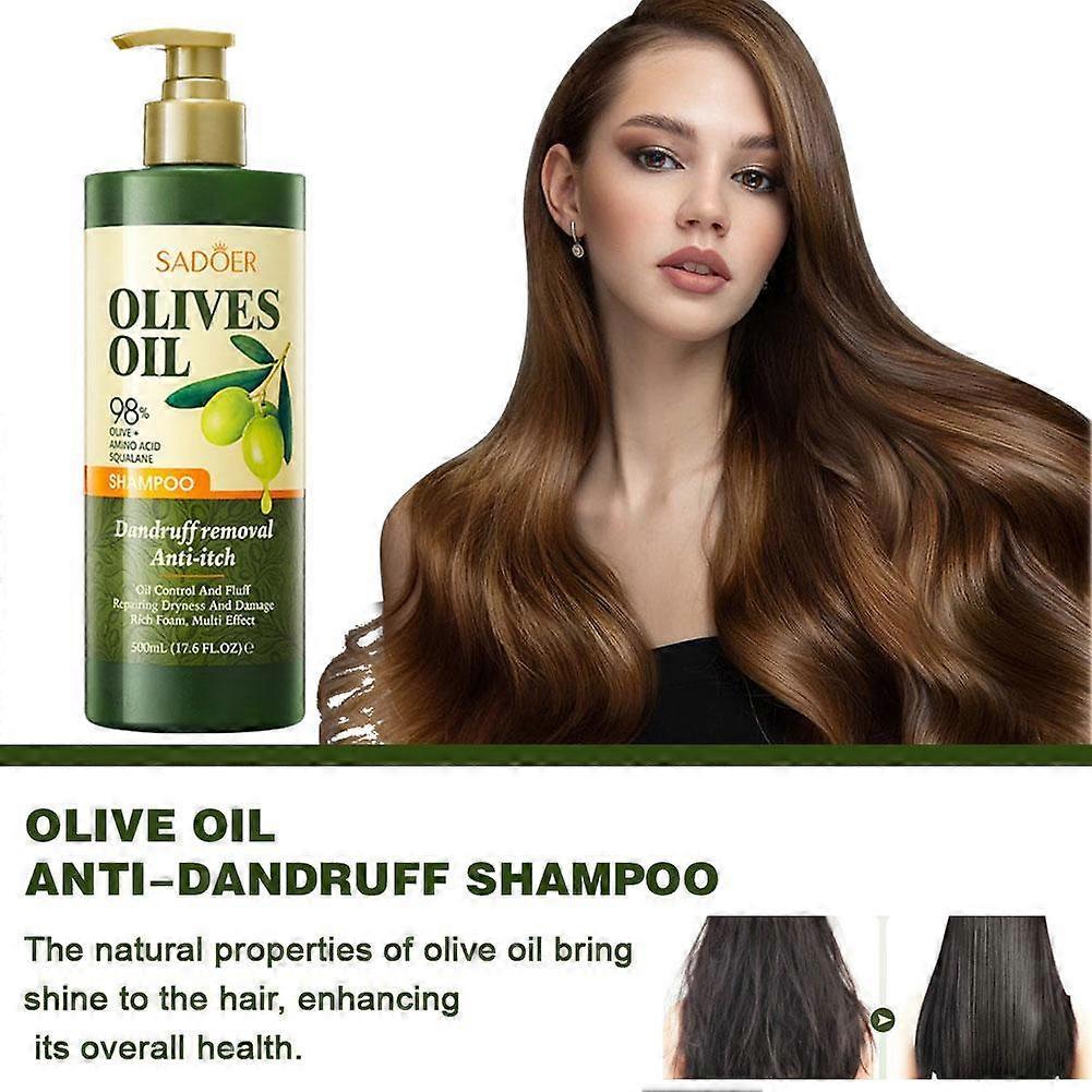 Olive Hair Shampoo Anti-Dandruff For Smoothing Hair Care 500ml