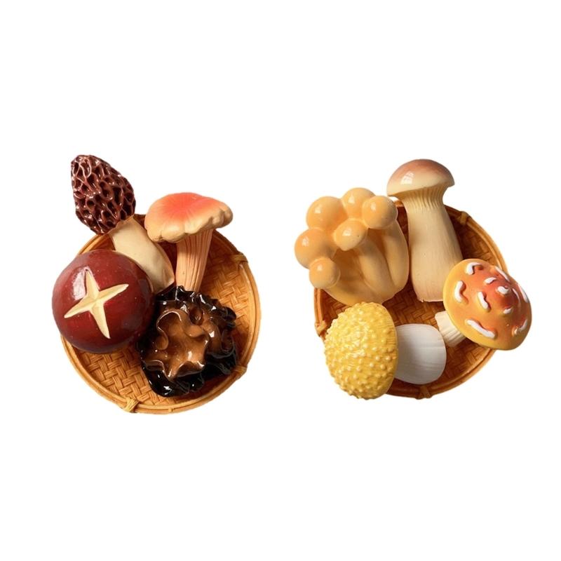 Mushroom Fridge Magnets Refrigerator Magnets Fridge Decorative Magnets for Home Whiteboard Classroom Office Locker