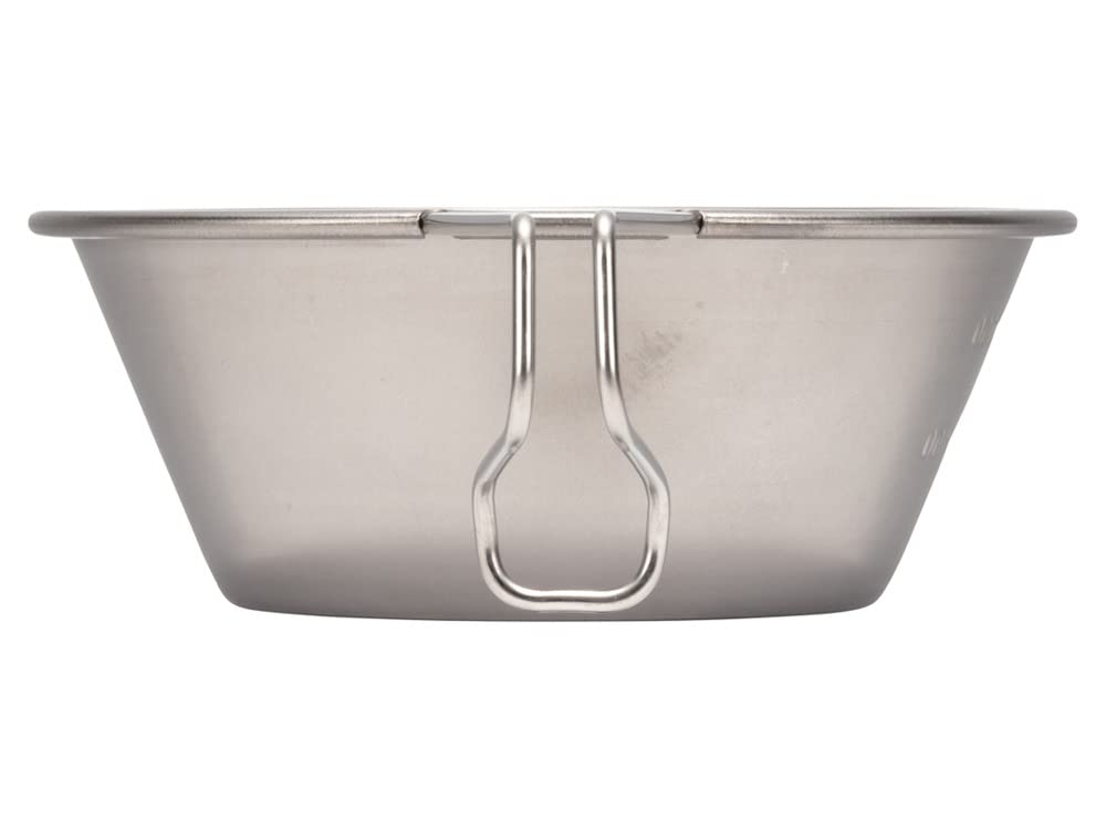 Snow Peak Titanium Sierra Cup Titanium Measuring Cup with Graduated Measuring for and Camping E-104, Cup, Lightweight, Cooking, Outdoors,
