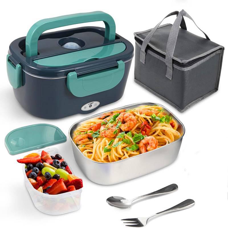 1.5 L 60w Electric Lunch Box Food Warmer Portable Food Heater For Car Or Home - Leak Proof, Lunch Heating Microwave For Truckers 1500ml
