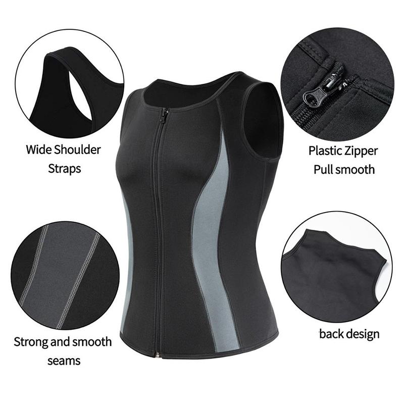 Mens Body Shaper Abdomen Slimming Shapewear Neoprene Belly Shapers Heat Trapping Sweat Vest Waist Trainer Fat Burning Corset Top