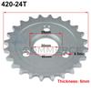 1Pcs 420/428 24T/26T/28T/29T/31T/35T/37T Teeth 30mm Rear Gear Sprocket Fit For Honda Monkey Motorcycle Pit Dirt Bike Accessories