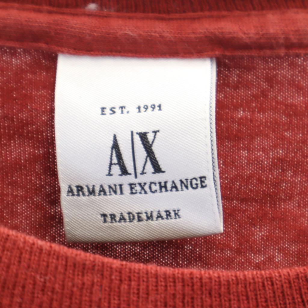 Armani Exchange Made In USA Short Sleeve T-shirt L Red Series Men's Used