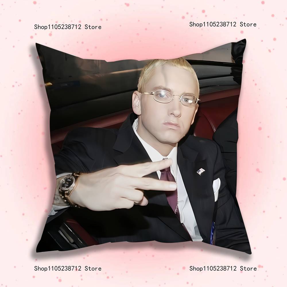Rapper Singers E-Eminems Pillow Case For Sofa Decor Car Office Room Printing Cushion Cover Decorations and Protector