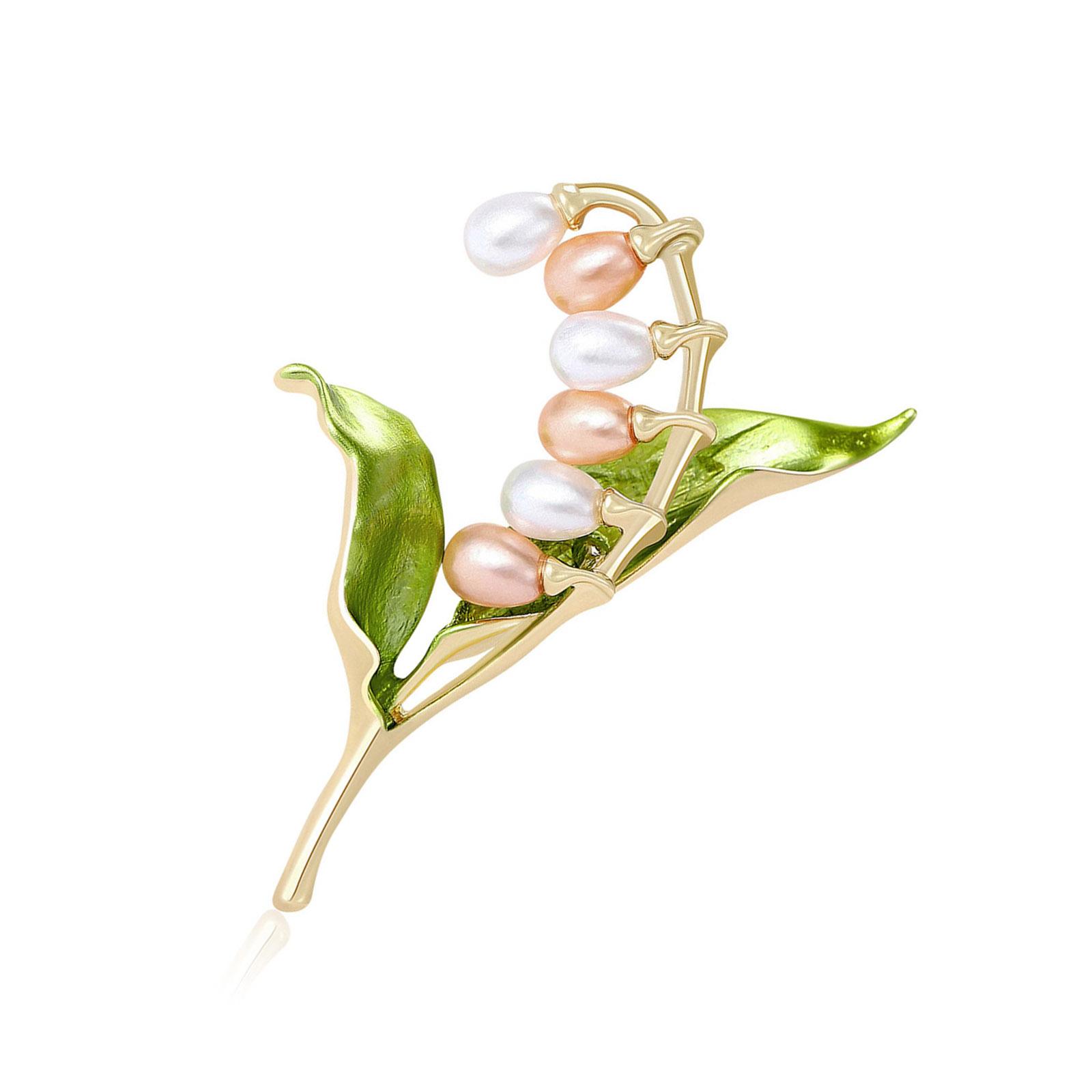 

Graceful Pearls Decorated Flower Brooch Lightweight Pin Clothing Accessories For Office Party Or Daily Attire 1