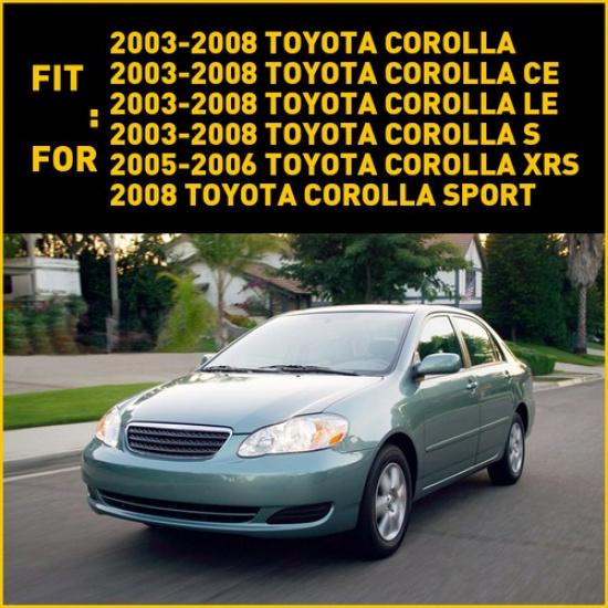 Bumper Bracket Set For 2003-2008 Toyota Corolla Front Right and Left Side Pair