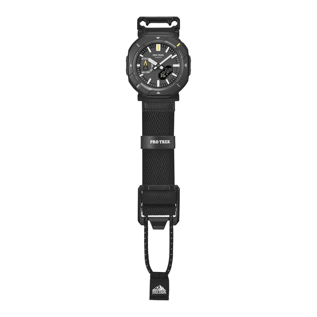 Casio Pro Trek Hiker Line Watch with Tough and Black Bluetooth, Solar, Eco-Friendly Materials, PRJ-B001B-1JF, Men's,
