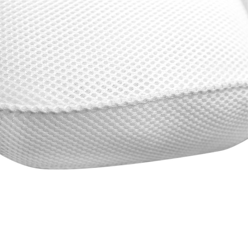 Bath Pillow 3D Mesh Fabric Soft Bathtub Pillow with Suction Cups Spa Bathtub Cushion for Back Neck